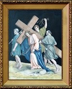 Station 5 - Simon of Cyrene helps Jesus carry the Cross