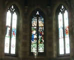 The east window of the Blessed Sacrament Chapel