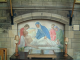 A Pieta painted by Miss B E Lithiby